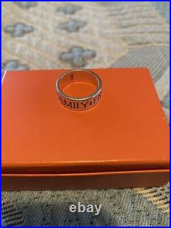 James Avery Retired Sterling Silver Family Friends Faith Ring Size 7.5