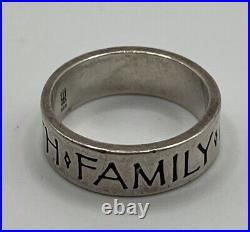 James Avery Retired Sterling Silver Family Friends Faith Ring Size 9.5 James Avery Retired Sterling Silver Family Friends Faith Ring Size 9.5