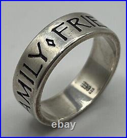James Avery Retired Sterling Silver Family Friends Faith Ring Size 9.5 James Avery Retired Sterling Silver Family Friends Faith Ring Size 9.5