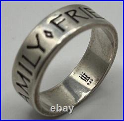 James Avery Retired Sterling Silver Family Friends Faith Ring Size 9.5 James Avery Retired Sterling Silver Family Friends Faith Ring Size 9.5