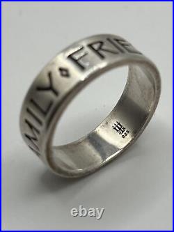 James Avery Retired Sterling Silver Family Friends Faith Ring Size 9.5 James Avery Retired Sterling Silver Family Friends Faith Ring Size 9.5
