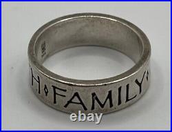 James Avery Retired Sterling Silver Family Friends Faith Ring Size 9.5 James Avery Retired Sterling Silver Family Friends Faith Ring Size 9.5
