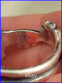 James Avery Retired Sterling Silver Frog Ring Size 6