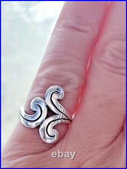 James Avery Retired Sterling Silver Ring Neat