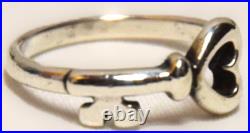 James Avery Retired Sterling Silver The Hearts Key Ring Size 6