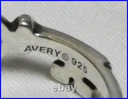 James Avery Retired Sterling Silver The Hearts Key Ring Size 6