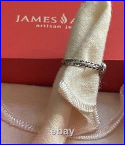 James Avery Retired Sterling Vintage Heart Ring/Size-6