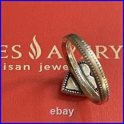 James Avery Retired Sterling Vintage Heart Ring/Size-6