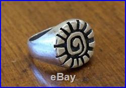 James Avery Retired Sun Ring Size-10 Sterling Silver Preowned