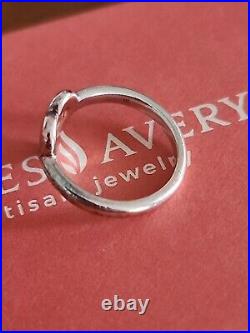 James Avery Retired Sweetheart Open Heart Ring Size 5