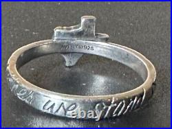 James Avery Retired Texas Together We Stand Strong Ring Size 10 Sterling Silver