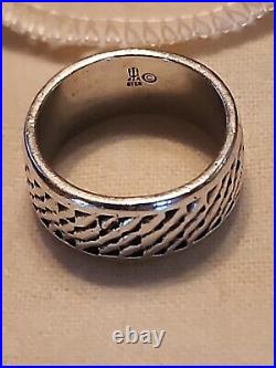 James Avery Retired Textured Ring Size 9 RARE Piece