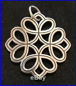 James Avery Retired Tracery Pendant Sterling Silver Cut Ring