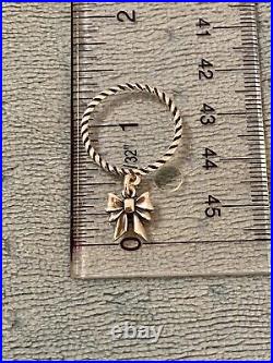 James Avery Retired Twisted Dangle Ring Size 7 1/4