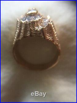 James Avery -Retired- Vintage 14K Gold Diamond Shell Seashell Ring- Beautiful