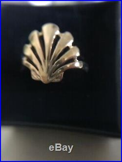 James Avery -Retired- Vintage 14K Gold Sea Shell Seashell Ring- Beautiful