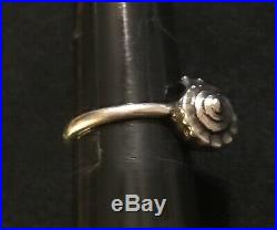 James Avery Retired Whelk Shell Ring Sterling Silver Size 7.25