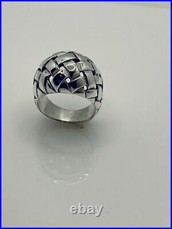 James Avery Retireed Basket Weave Dome Ring Size 7.25