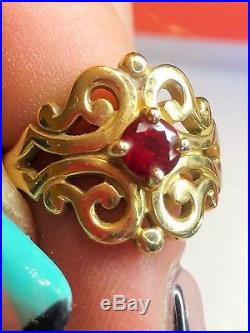 James Avery RingGold Spanish Lace with Ruby