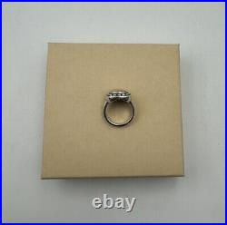 James Avery Ring 14k Gold Sterling Silver Retired Vintage Square Size 6 925/585