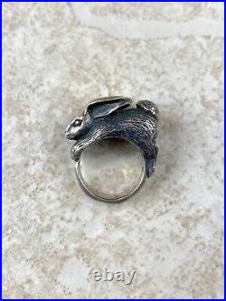 James Avery Ring Size 5.25 Sterling Silver 925 Bunny Rabbit? Animal Weight 15g