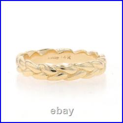 James Avery Rope Braid Band Yellow Gold 14k Wedding Ring Sz 5 1/2