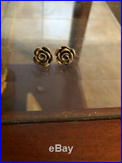 James Avery Rose Blossom Ring And Large Rose Earrings Size 7