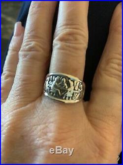 James Avery SS Last Supper Ring-Retired. Size 10. Good preowned condition