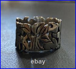 James Avery Saint Francis Assisi Animals Ring Sterling Silver Retired Size 5.5