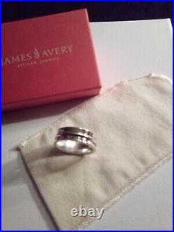 James Avery Silver Men's Band Size 12 Retired