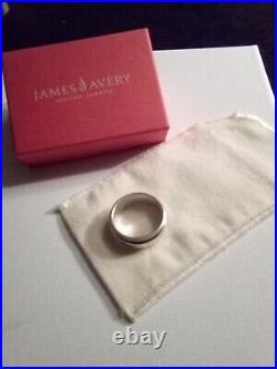 James Avery Silver Men's Band Size 12 Retired