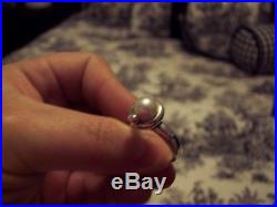 James Avery Silver Pearl Ring (Size 8) Retired