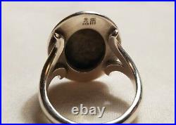 James Avery Silver and Copper Hammered Dome Ring Retired Size 9