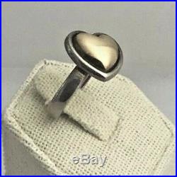 James Avery Silver and Gold Heart Ring
