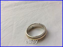 James Avery Simplicity Ring Solid 14K Gold 925 Sterling Silver 7 grams