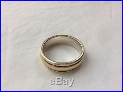James Avery Simplicity Ring Solid 14K Gold 925 Sterling Silver 7 grams