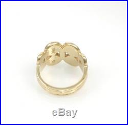 James Avery Solid 14K Yellow Gold Mycenaean Ring Size 4.5