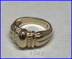 James Avery Solid 14k Gold Thatch Ring Size 7.5 A