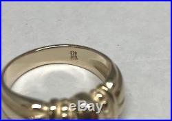 James Avery Solid 14k Gold Thatch Ring Size 7.5 A