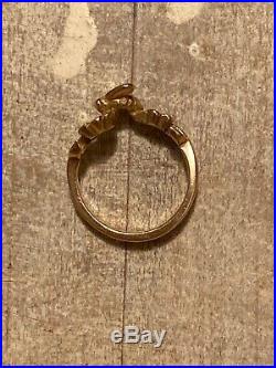 James Avery Solid 14k Yellow Gold 3-D Bee Ring Rare Retired Stamped