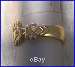 James Avery Solid 14k Yellow Gold Claddagh Ring Size 9