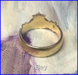 James Avery Solid 14k Yellow Gold Claddagh Ring Size 9