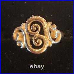 James Avery Spanish Swirl Ring 14K Gold Size 4 (RK295)