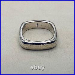 James Avery Square Ring Retired Rare Band Size 10 Sterling Silver 925