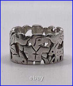 James Avery St. Francis Loves The Animals Ring Size 7.5
