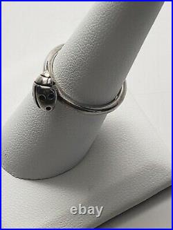 James Avery Stackable Ladybug Ring. Rare. Retired. 925 Preowned Size 7