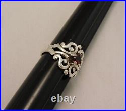 James Avery Ster Silver Spanish Lace Birthstone Ring Garnet, January, Size 6 1/2