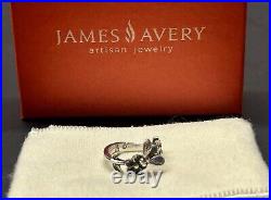 James Avery Sterling Honey Bee & Flower Ring Size 3.5 Retired Design With Box