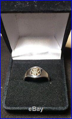 James Avery Sterling Silver & 14K Gold Buttercup Ring Size 7 Very Good Condition