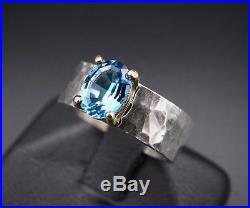 James Avery Sterling Silver 14K Gold Topaz Julietta Ring Size 7 RG-938 RS1927
